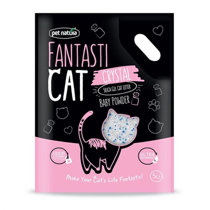 Fantasti Κρυσταλλική Άμμος Γάτας - (με άρωμα πούδρας)
